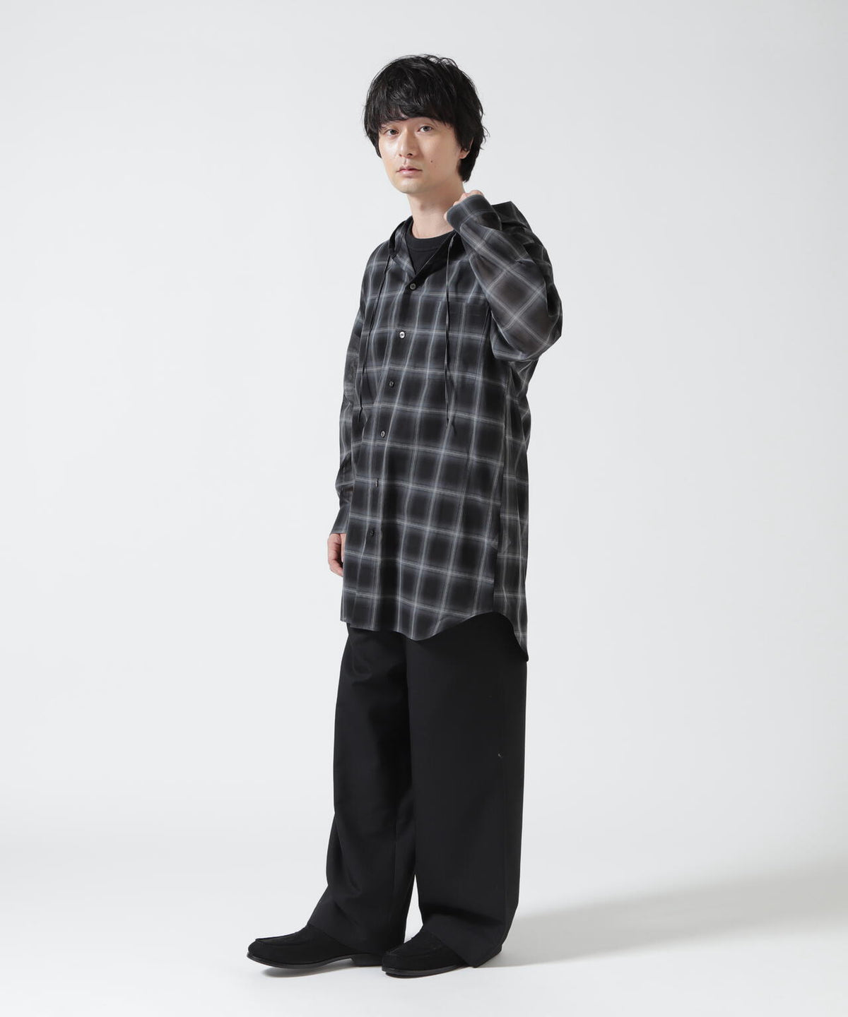 Toironier/トワロニエ/Sheer Hooded Shirts