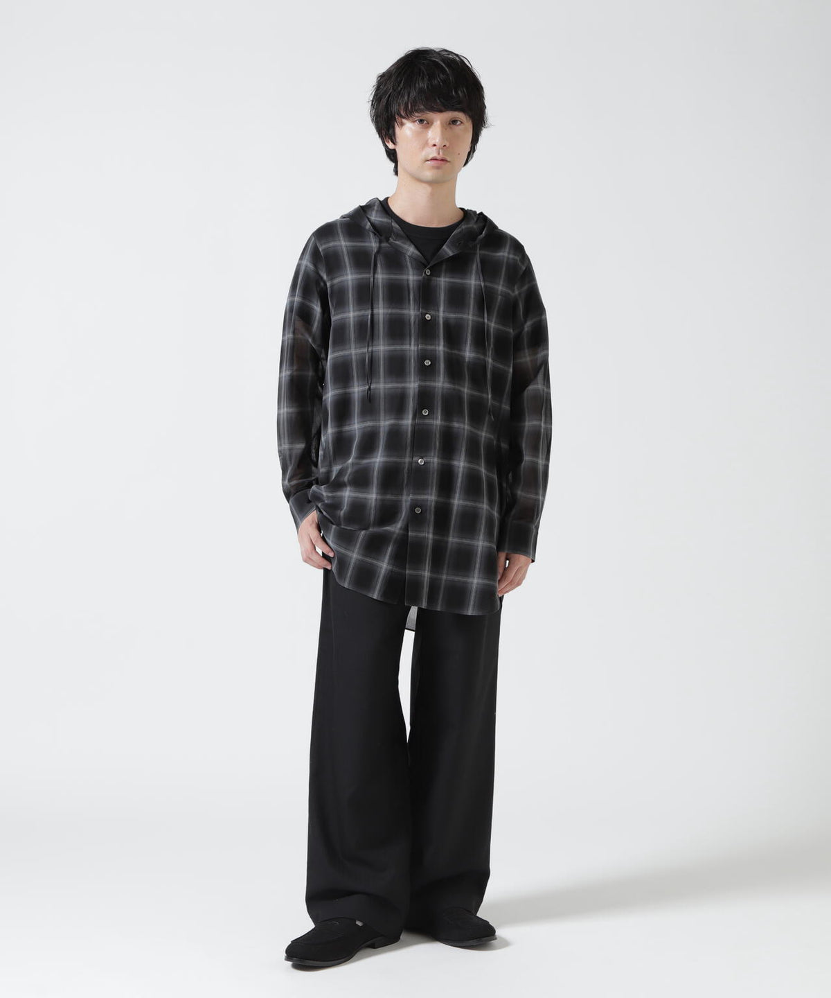 Toironier/トワロニエ/Sheer Hooded Shirts