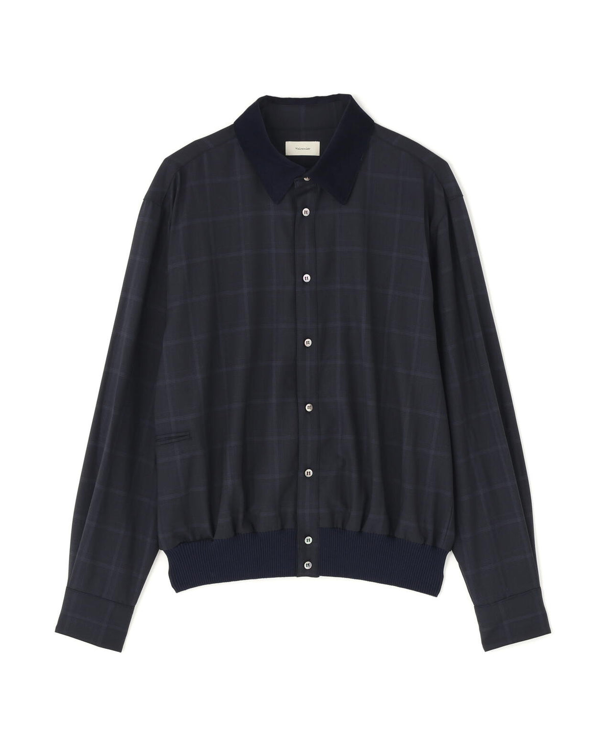 Toironier/トワロニエ/Ribbed Hem Wool Shirts