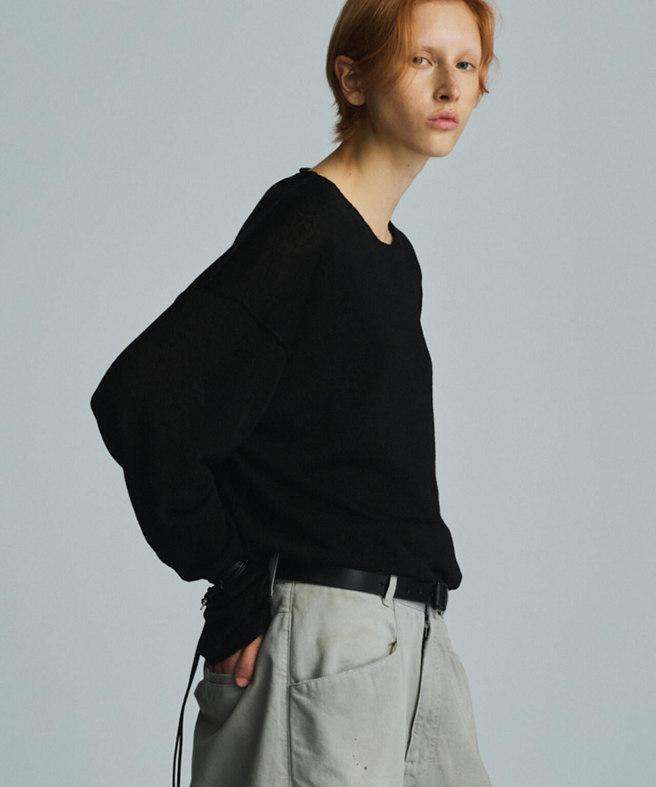 ANCELLM×GARDEN/アンセルム×ガーデン/INSIDE-CUT LINEN KNIT EX/ANC-GRD-KN01