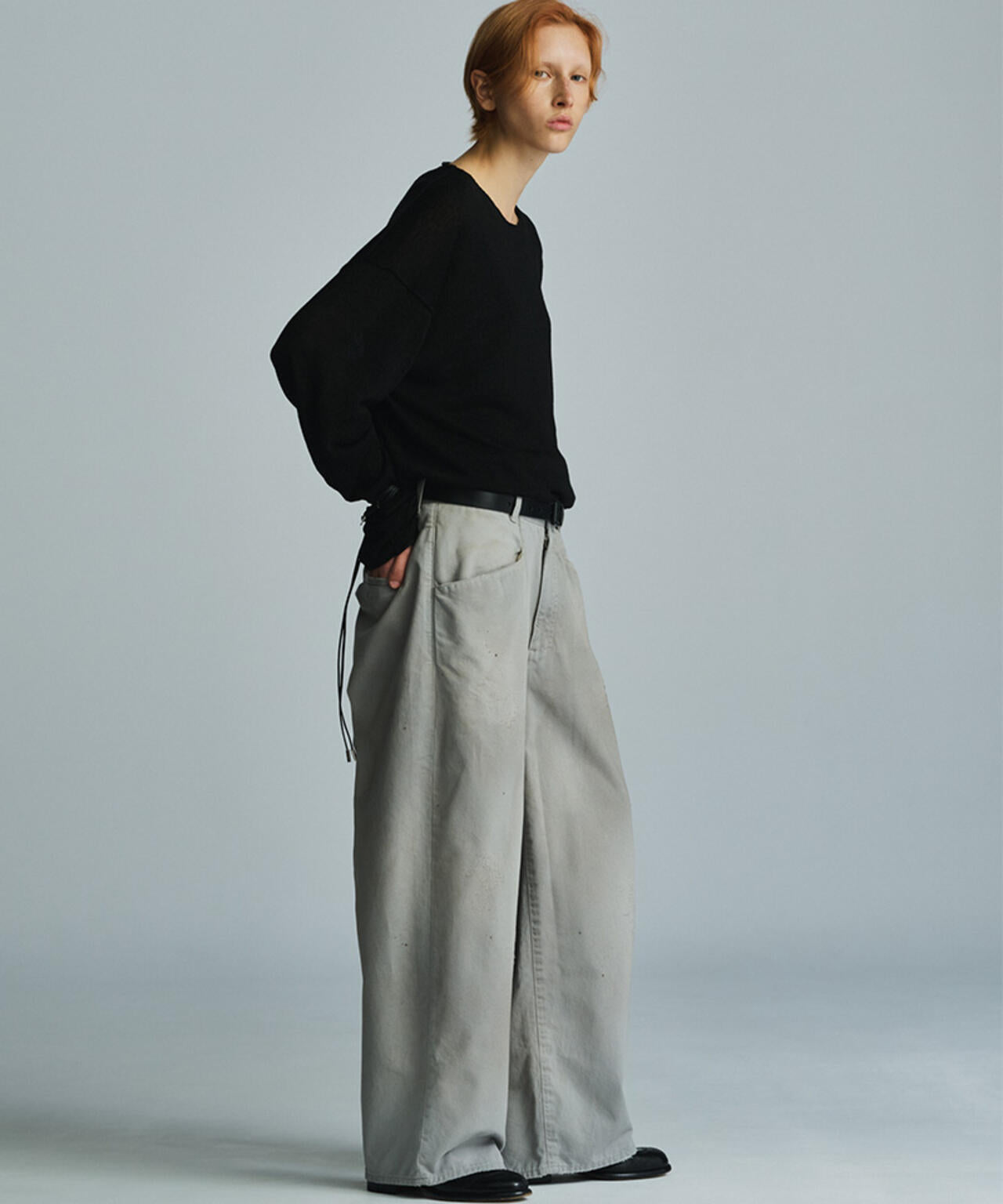 ANCELLM×GARDEN/アンセルム×ガーデン/INSIDE-CUT LINEN KNIT EX/ANC-GRD-KN01