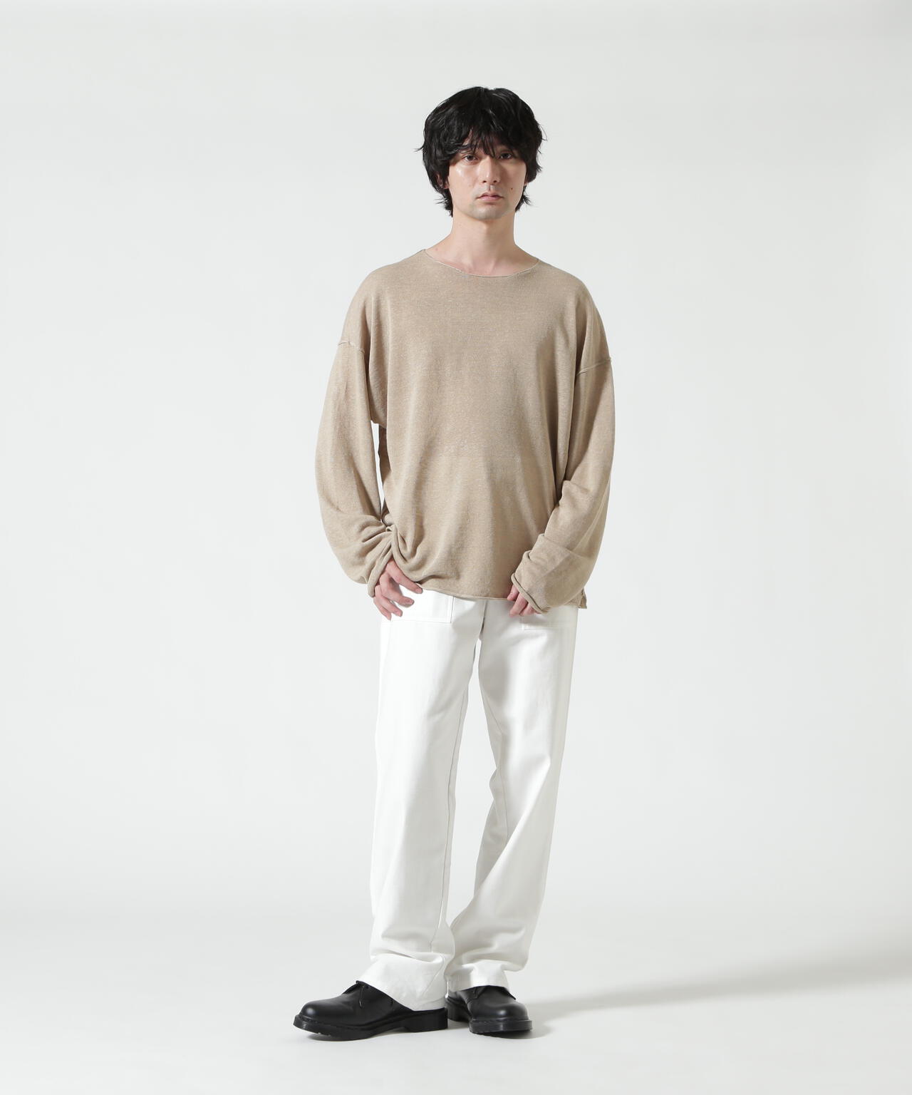 ANCELLM×GARDEN/アンセルム×ガーデン/INSIDE-CUT LINEN KNIT EX/ANC-GRD-KN01
