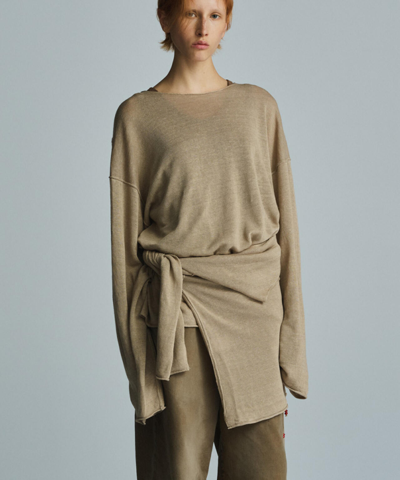 ANCELLM×GARDEN/アンセルム×ガーデン/INSIDE-CUT LINEN KNIT EX/ANC-GRD-KN01