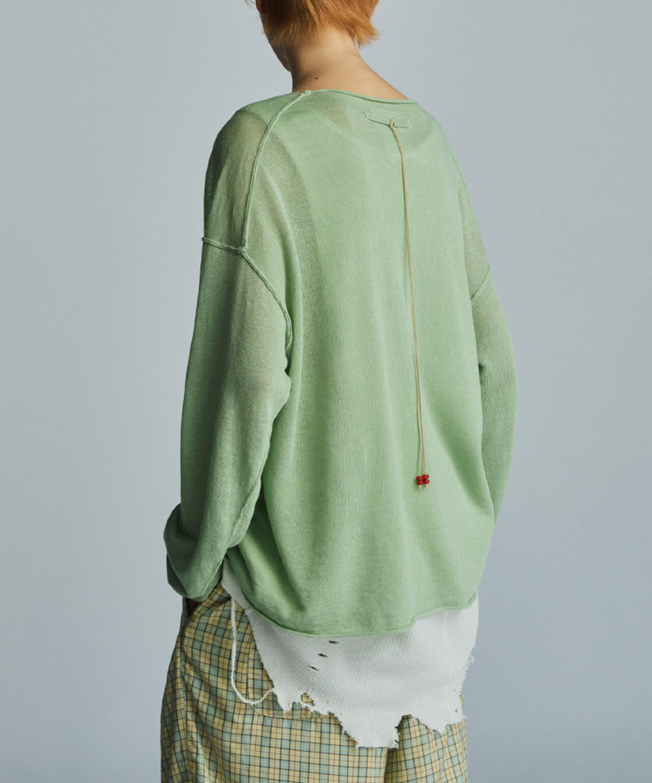ANCELLM×GARDEN/アンセルム×ガーデン/INSIDE-CUT LINEN KNIT EX/ANC-GRD-KN01