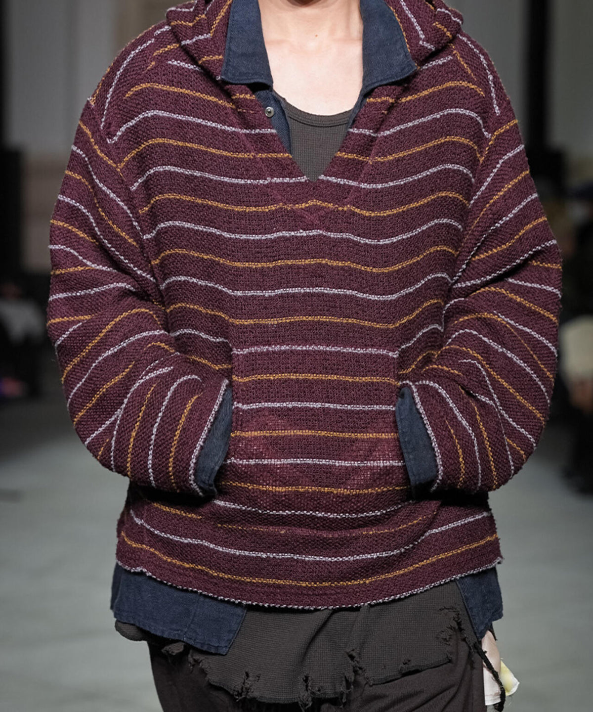 ANCELLM/アンセルム/CUT BORDER HOODIE/ANC-CT181