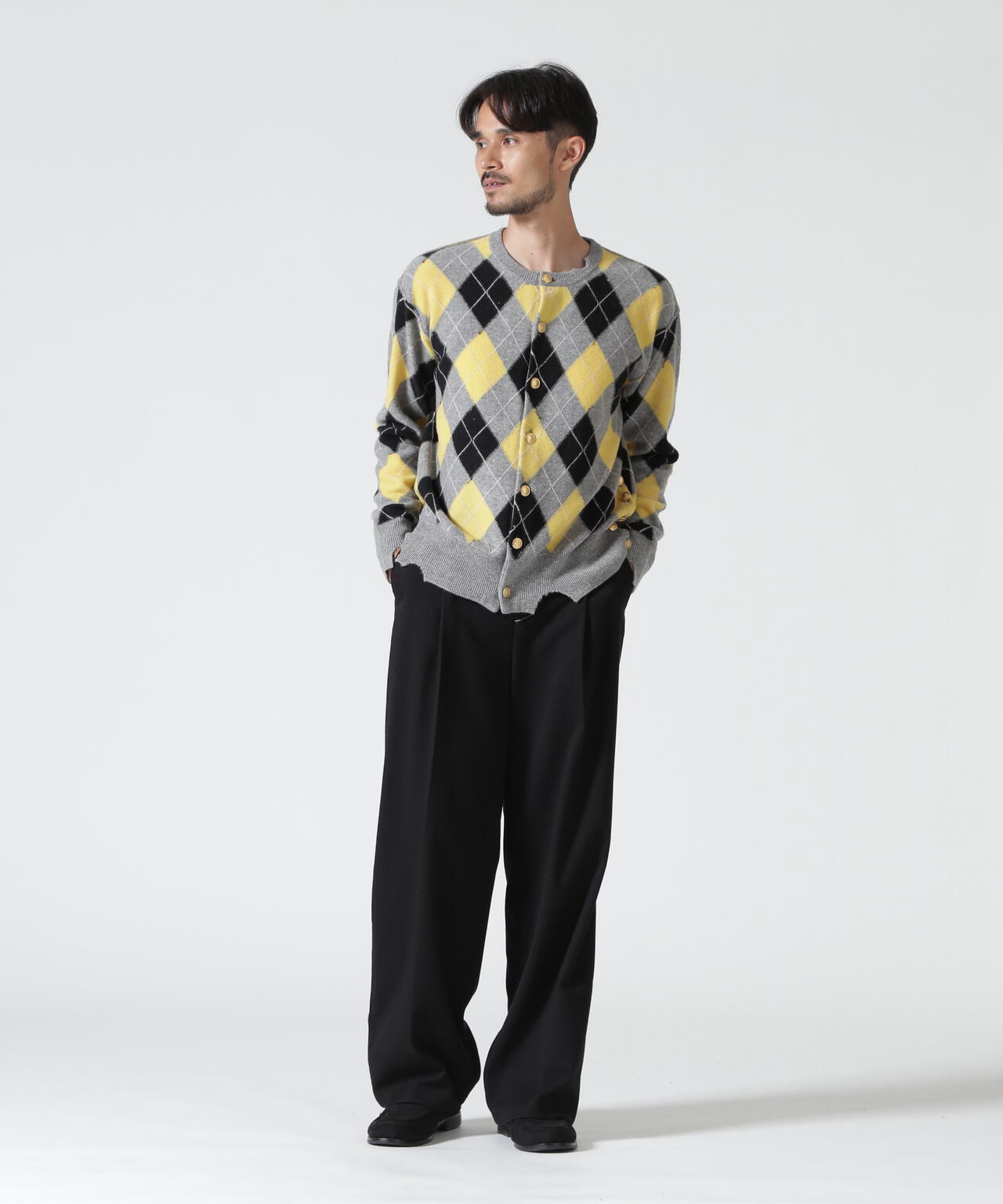 MASU/エムエーエスユー/DIAMOND SCRAPED CARDIGAN/M26H9KN003