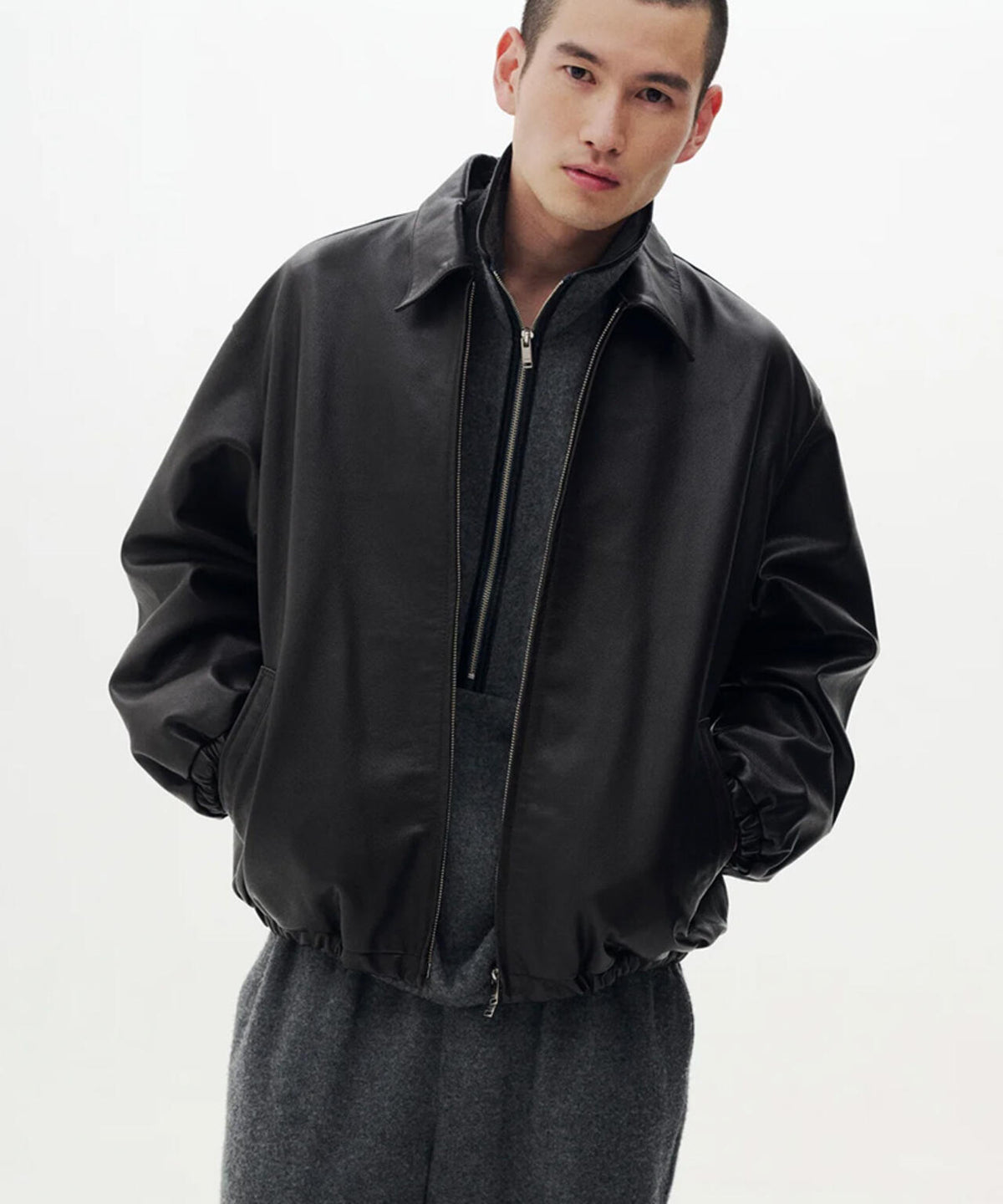 YOKE/ヨーク/Caif Leather Sports Jacket/YK26FW01306B