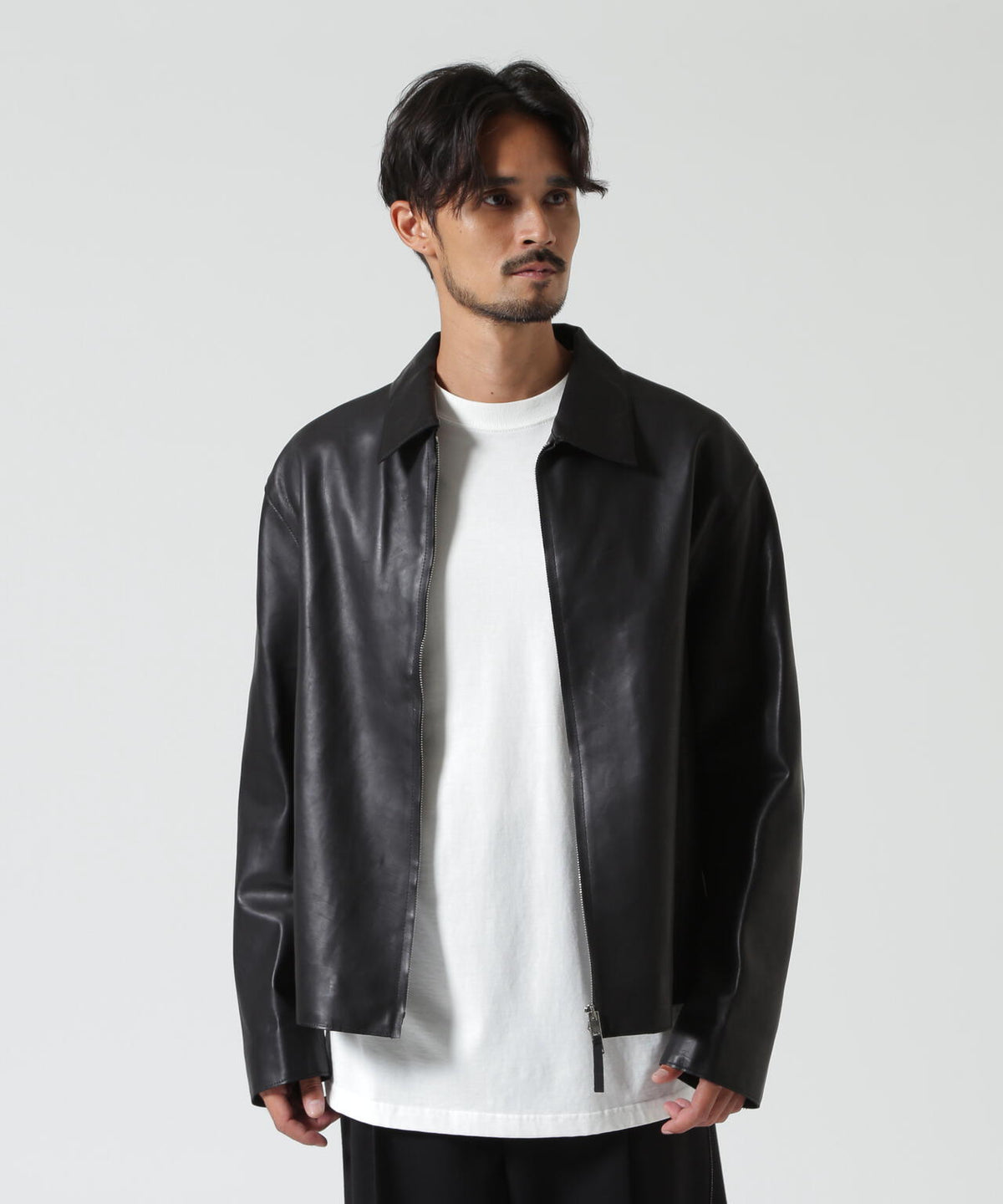 YOKE/ヨーク/Calf Nappa Leather Minimal Blouson/YK26FW01308B