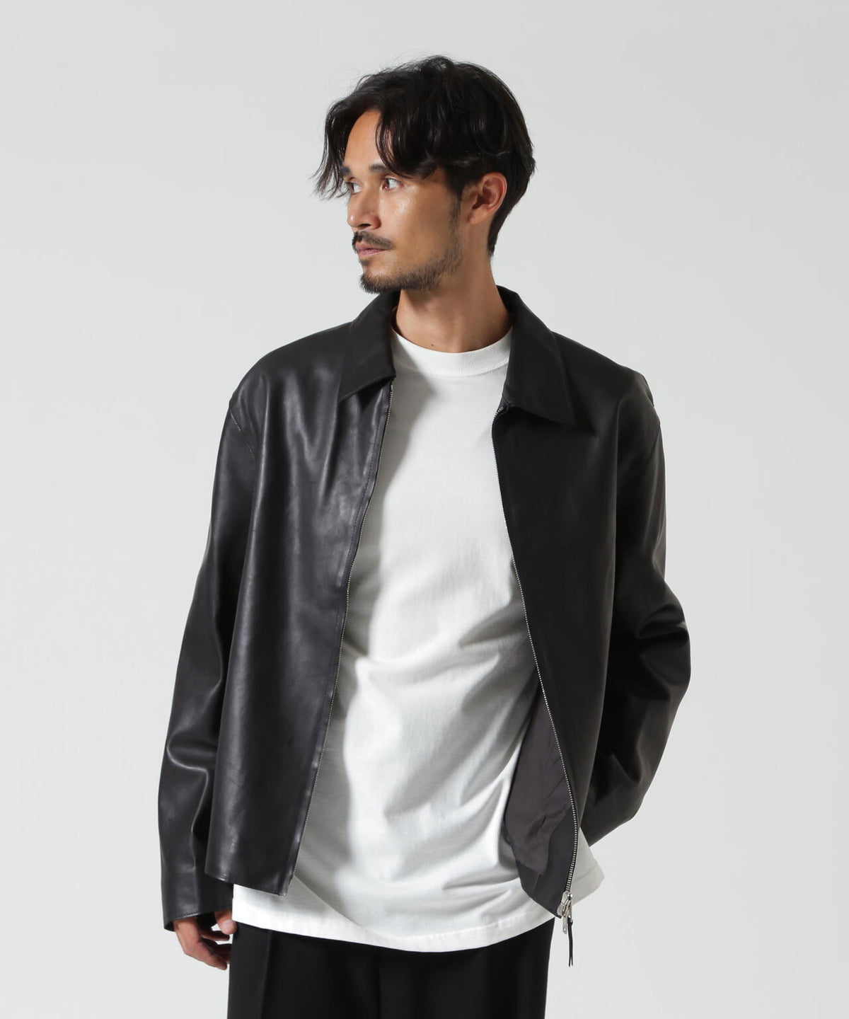YOKE/ヨーク/Calf Nappa Leather Minimal Blouson/YK26FW01308B