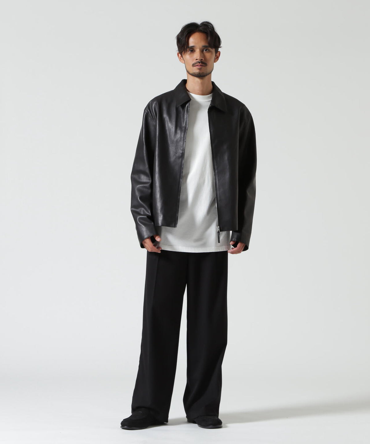 YOKE/ヨーク/Calf Nappa Leather Minimal Blouson/YK26FW01308B