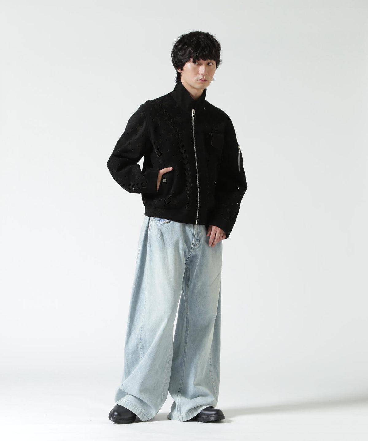 MASU/エムエーエスユー/IVY HOLE LEATHER FLIGHT JACKET/M26H9BL005