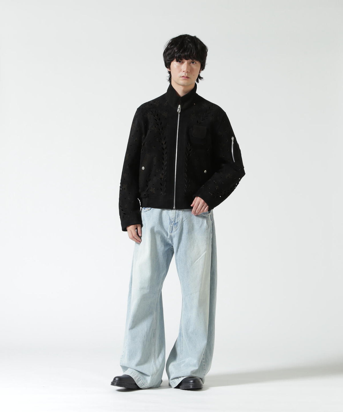 MASU/エムエーエスユー/IVY HOLE LEATHER FLIGHT JACKET/M26H9BL005