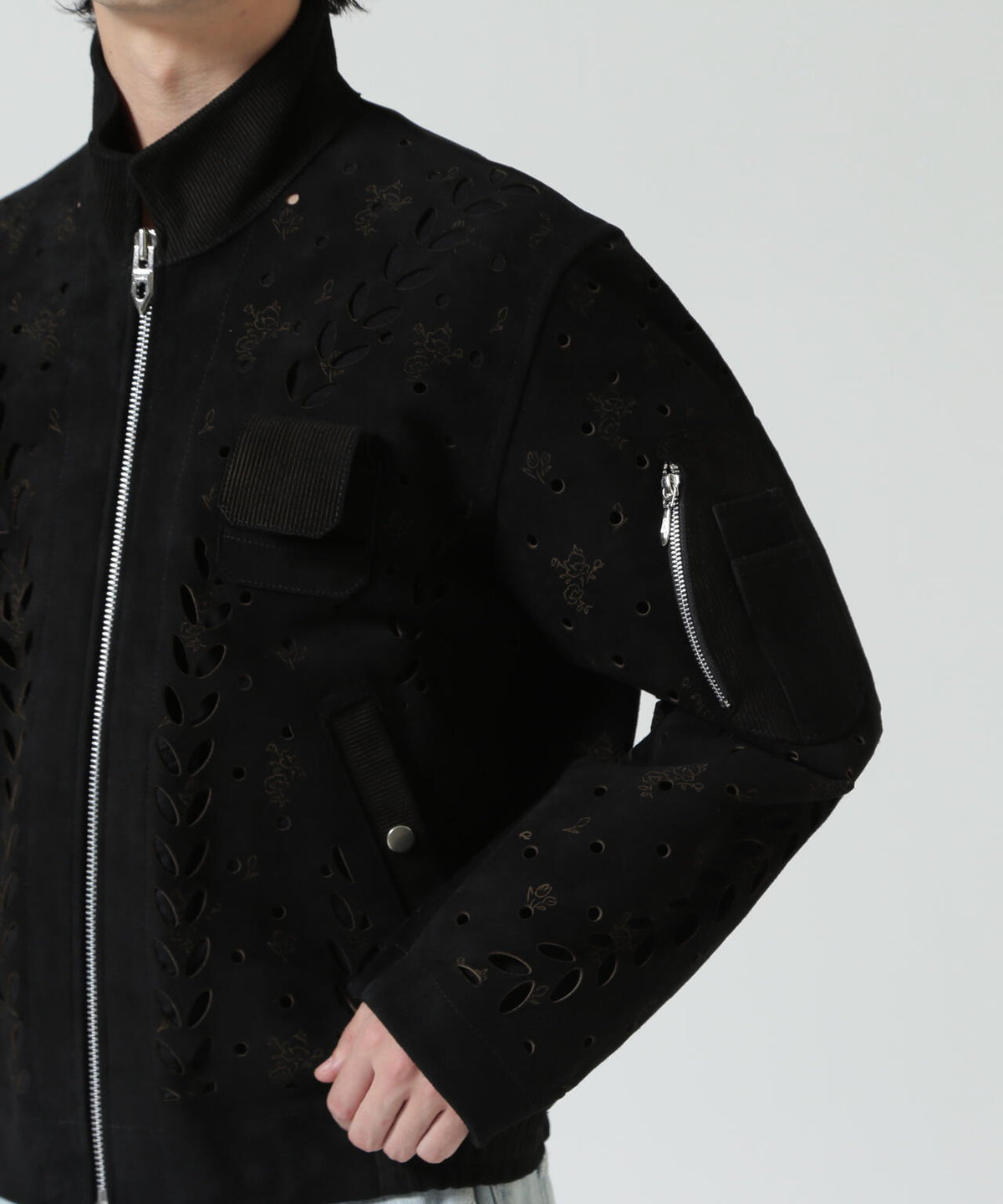 MASU/エムエーエスユー/IVY HOLE LEATHER FLIGHT JACKET/M26H9BL005