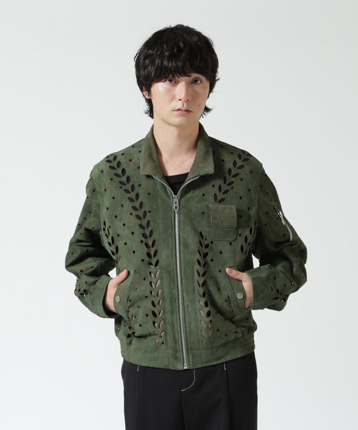 MASU/エムエーエスユー/IVY HOLE LEATHER FLIGHT JACKET/M26H9BL005