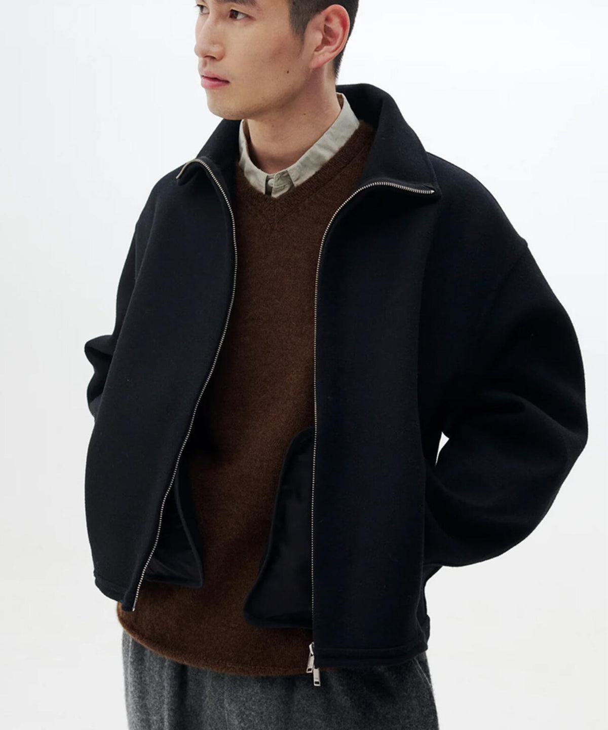 YOKE/ヨーク/Wool Cashmere Balloon Silhouette Blouson/YK26FW01318B