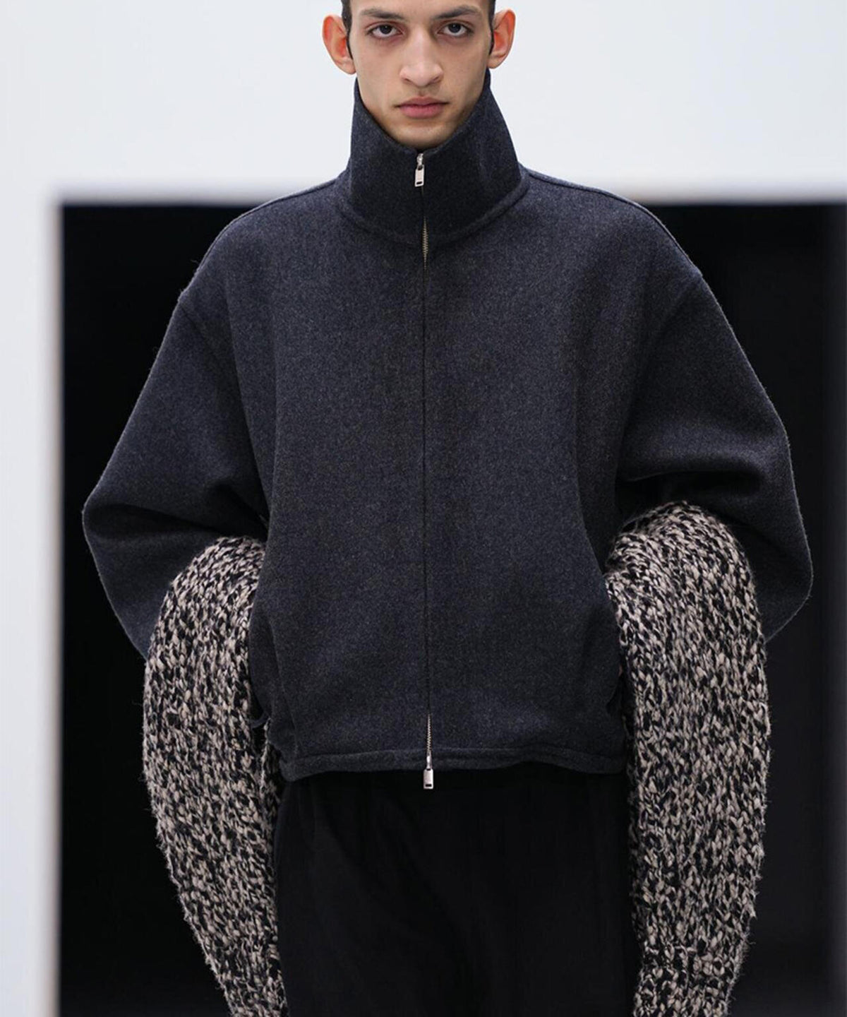 YOKE/ヨーク/Wool Cashmere Balloon Silhouette Blouson/YK26FW01318B