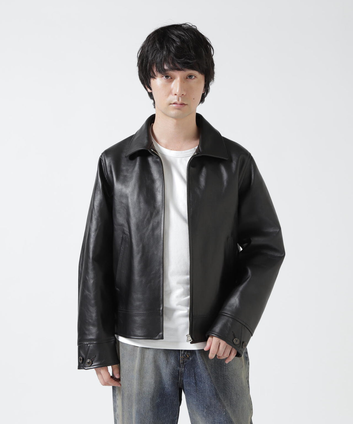T.T/ティーティー/Lot.802 COSSACK LEATHER JACKET/TAIGA TAKAHASHI/タイガタカハシ
