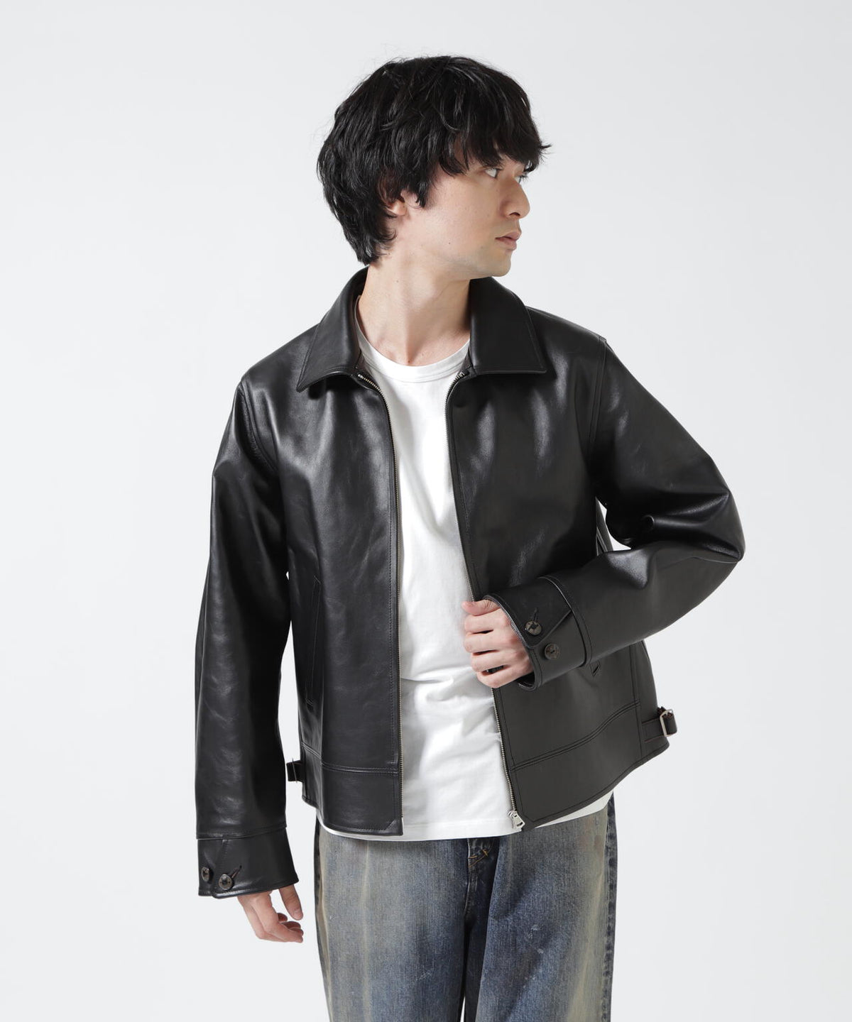 T.T/ティーティー/Lot.802 COSSACK LEATHER JACKET/TAIGA TAKAHASHI/タイガタカハシ