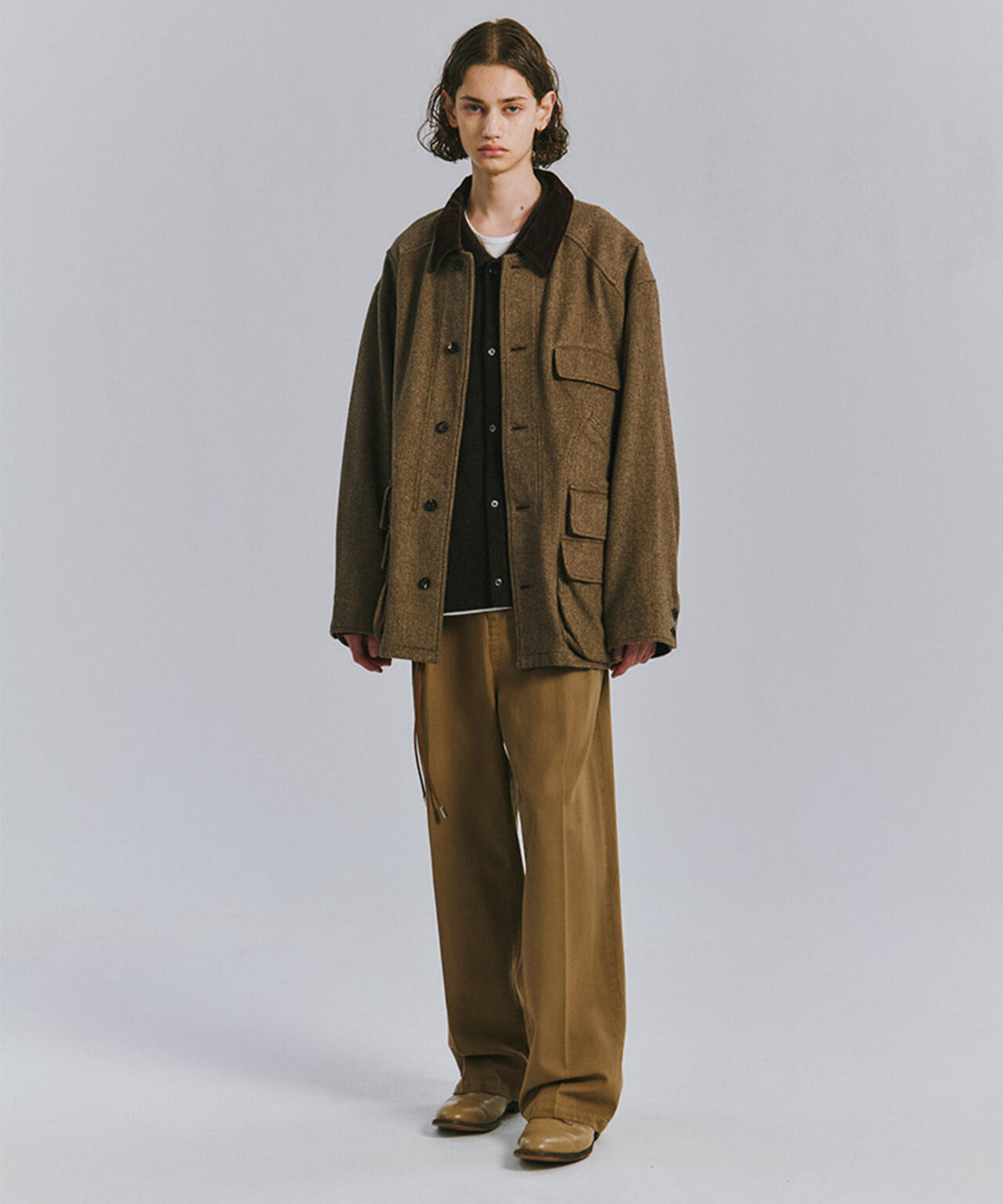ANCELLM/アンセルム/WOOL BLANKET HUNTING JACKET/ANC-JK98-B