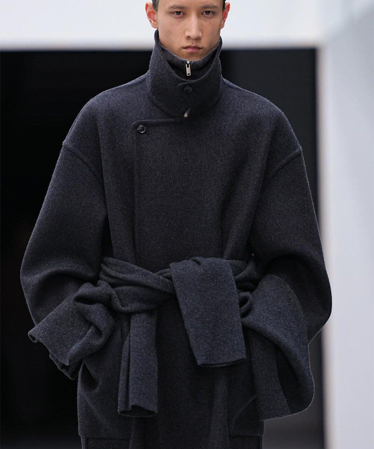 YOKE/ヨーク/Wool Cashmere Double Breasted Rever Coat/YK26FW01317C
