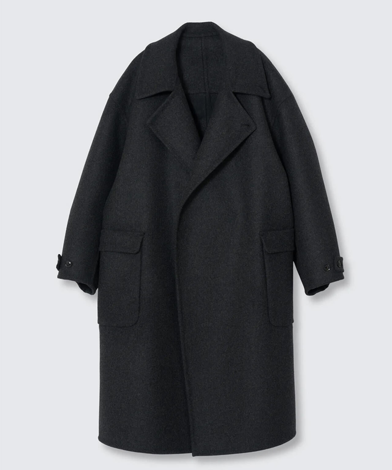 YOKE/ヨーク/Wool Cashmere Double Breasted Rever Coat/YK26FW01317C
