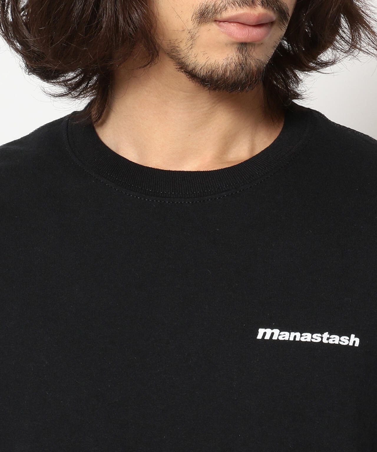 MANASTASH/マナスタッシュ/90s SleeveLogo L/S T-Shrits/袖ロゴロングスリーブTシャツ
