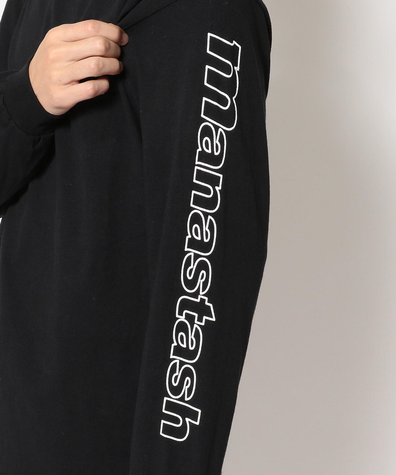 MANASTASH/マナスタッシュ/90s SleeveLogo L/S T-Shrits/袖ロゴロングスリーブTシャツ