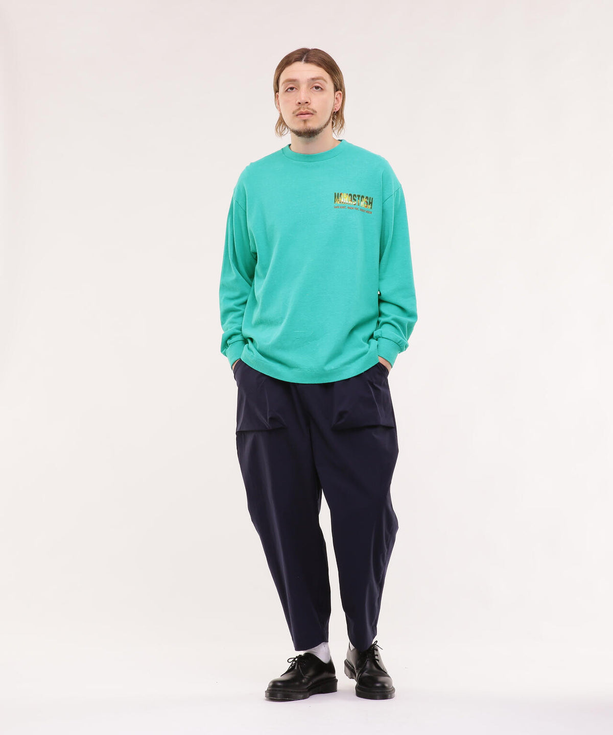 MANASTASH/マナスタッシュ/HEMP L/S TEE DARK NIGHT