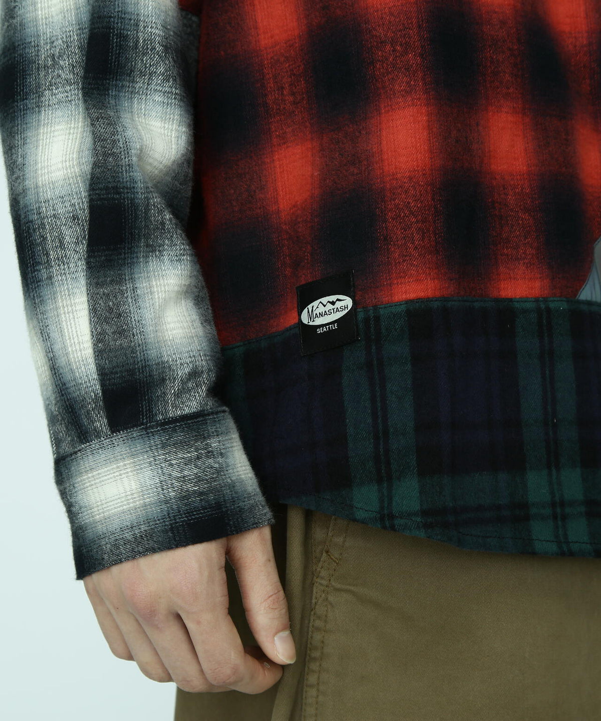 MANASTASH/マナスタッシュ/PATCHED FLANNEL SHIRT/フランネルシャツ