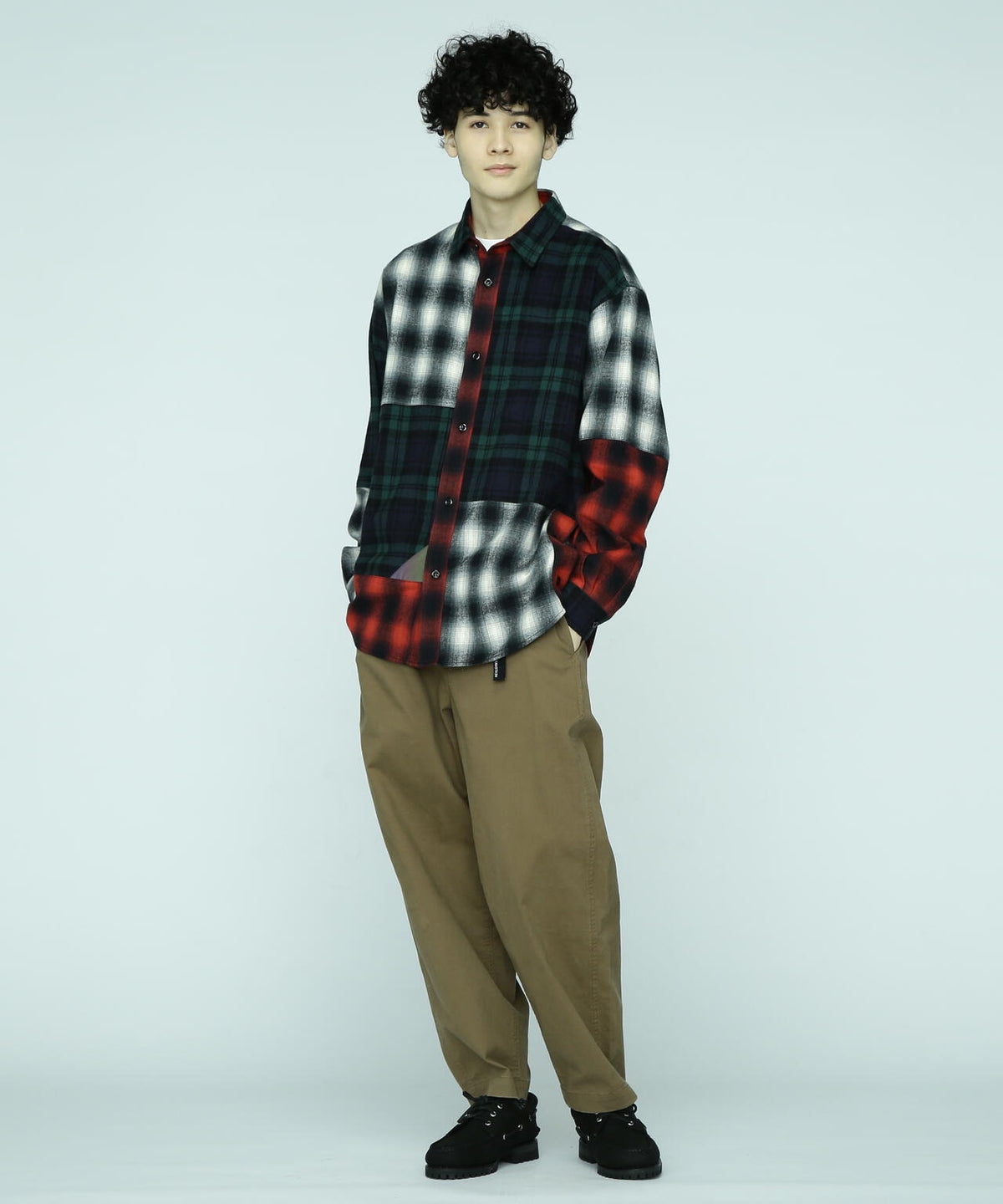 MANASTASH/マナスタッシュ/PATCHED FLANNEL SHIRT/フランネルシャツ