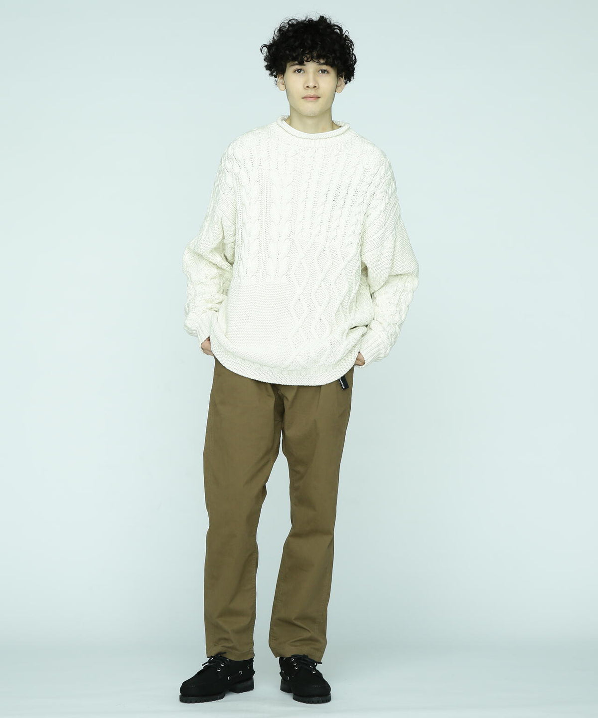 MANASTASH/マナスタッシュ/COTTON GUERNSEY SWEATER/ガンジーセーター
