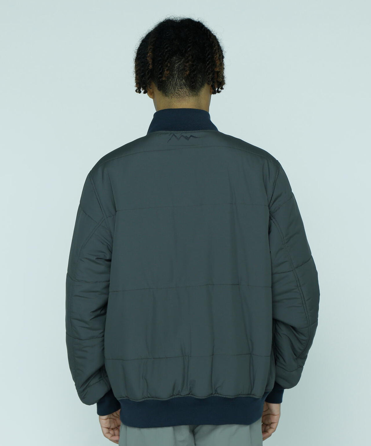 MANASTASH/REVERSIBLE NYLON VARSITY JACKET