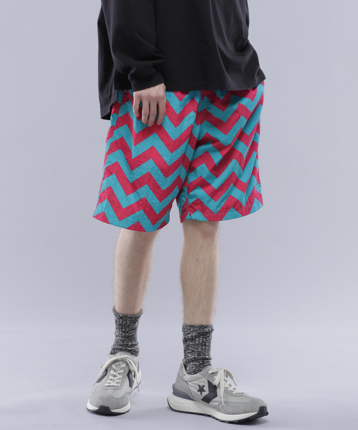 MANASTASH/マナスタッシュ/ZG COLOR SHORTS/ジグザクカラーショーツ