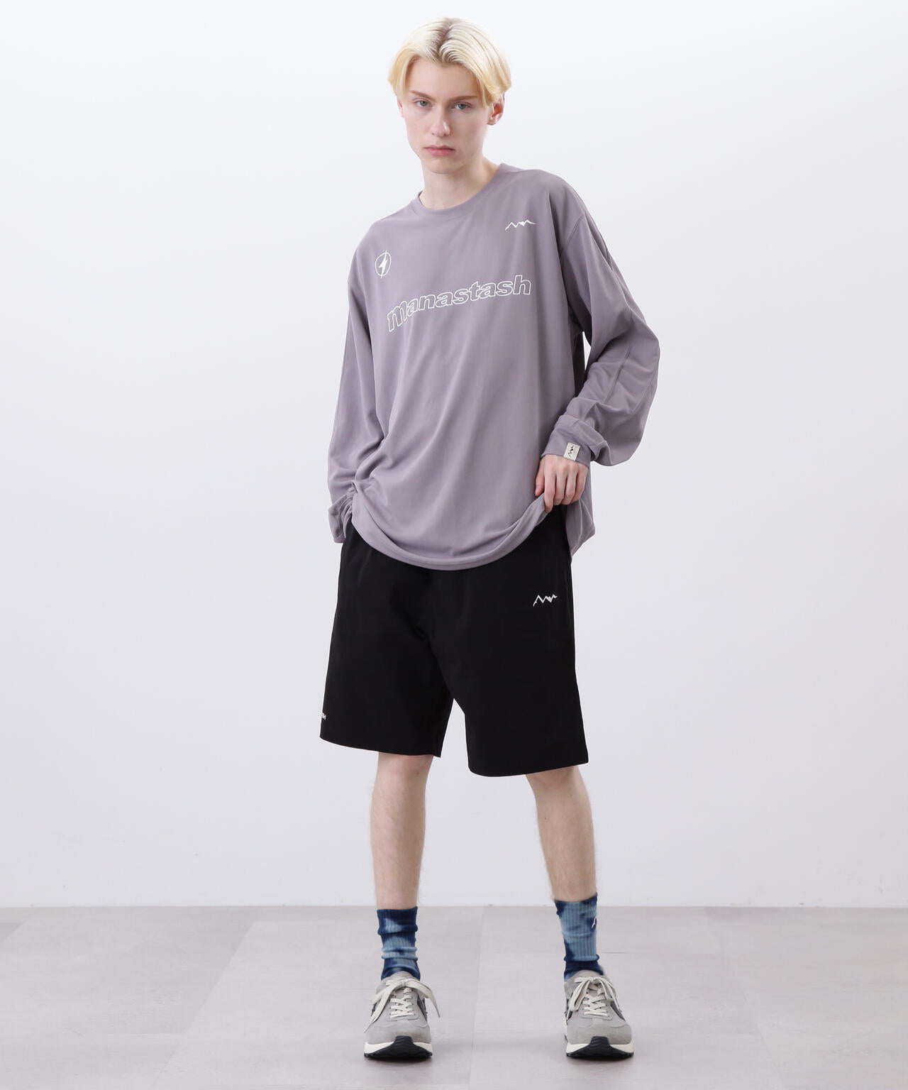 MANASTASH/マナスタッシュ/MOUNTAIN LOGO SHORTS/マウンテンロゴショーツ