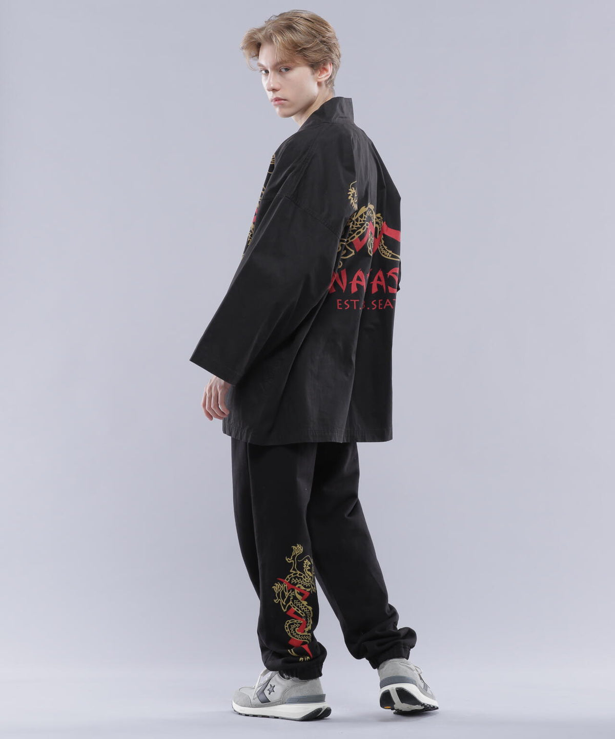 MANASTASH/マナスタッシュ/DRAGON HANTEN SHIRT/ドラゴンはんてんシャツ