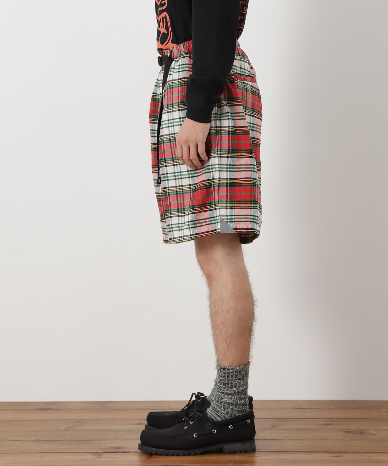MANASTASH/マナスタッシュ/WASHED PLAID SHORT