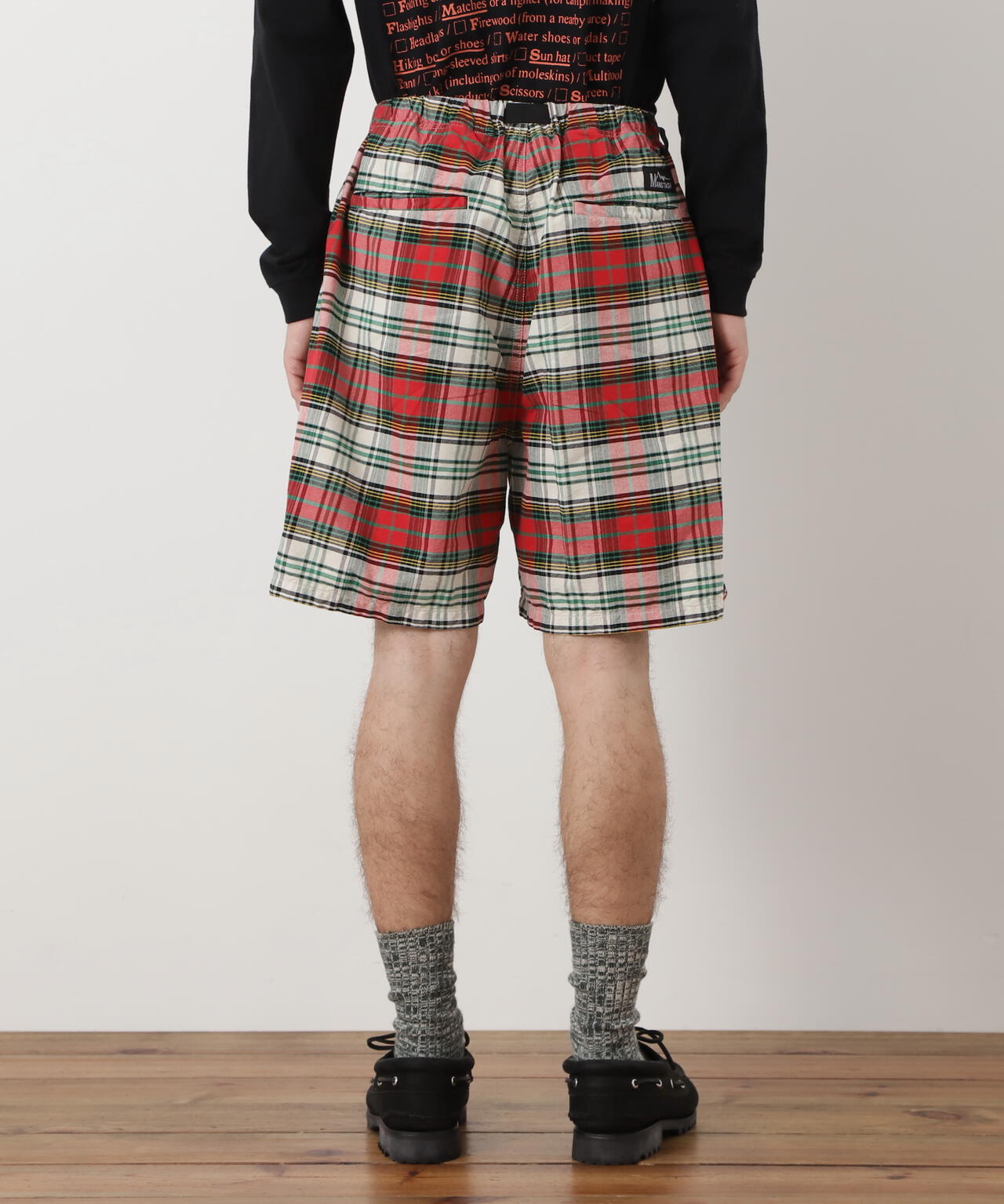 MANASTASH/マナスタッシュ/WASHED PLAID SHORT