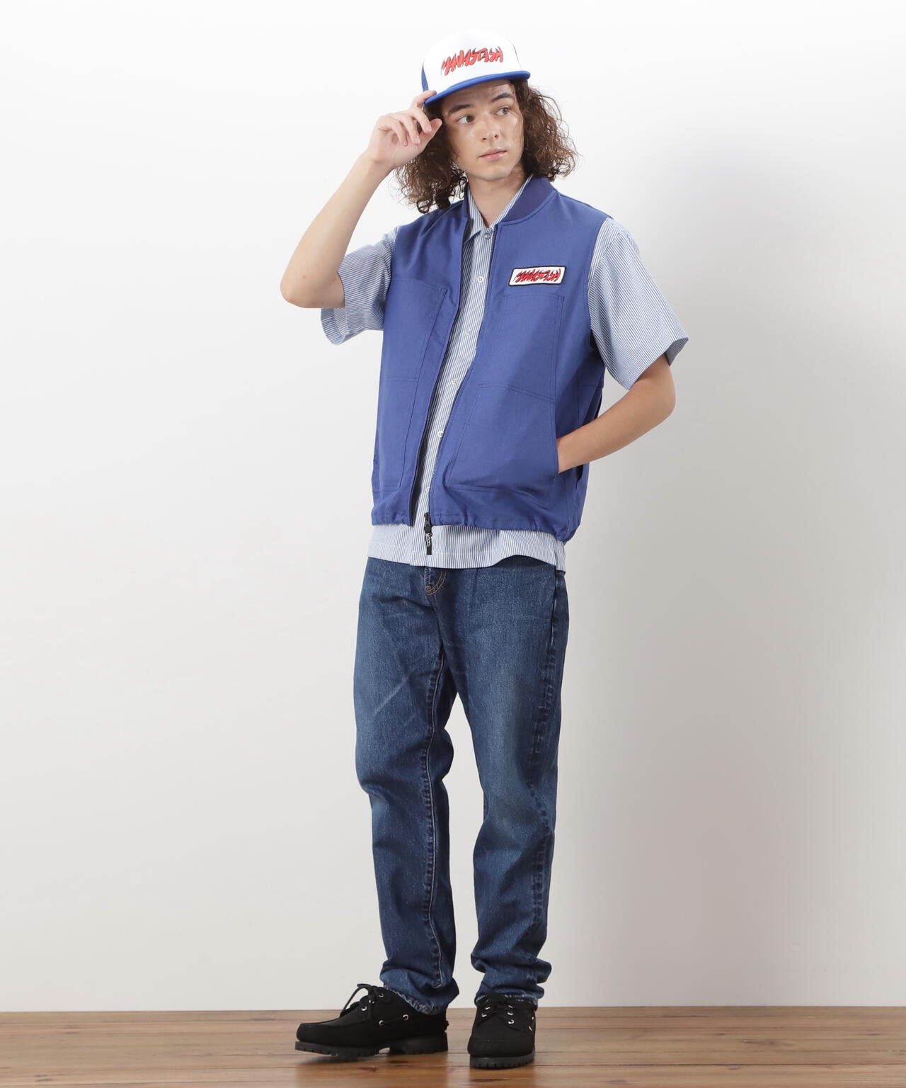 MANASTASH/マナスタッシュ/PATCHED LOGO WORK SHIRTS