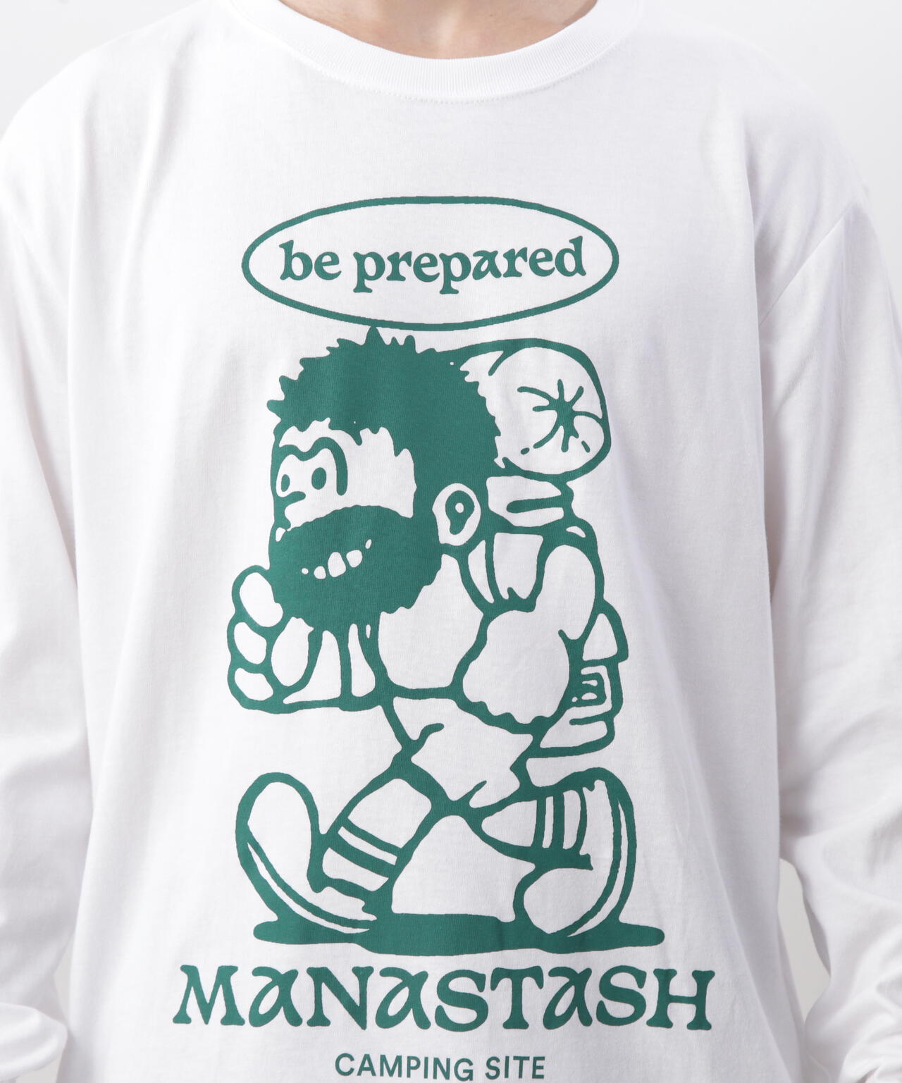 MANASTASH/マナスタッシュ/ L/S TEE BE PREPARED