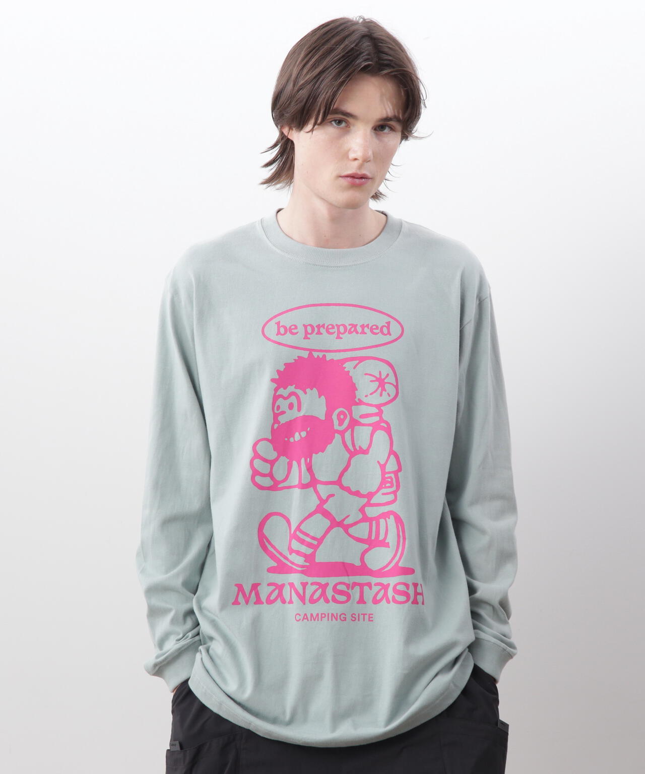 MANASTASH/マナスタッシュ/ L/S TEE BE PREPARED