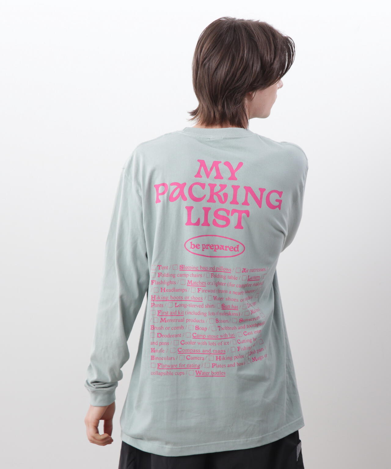 MANASTASH/マナスタッシュ/ L/S TEE BE PREPARED