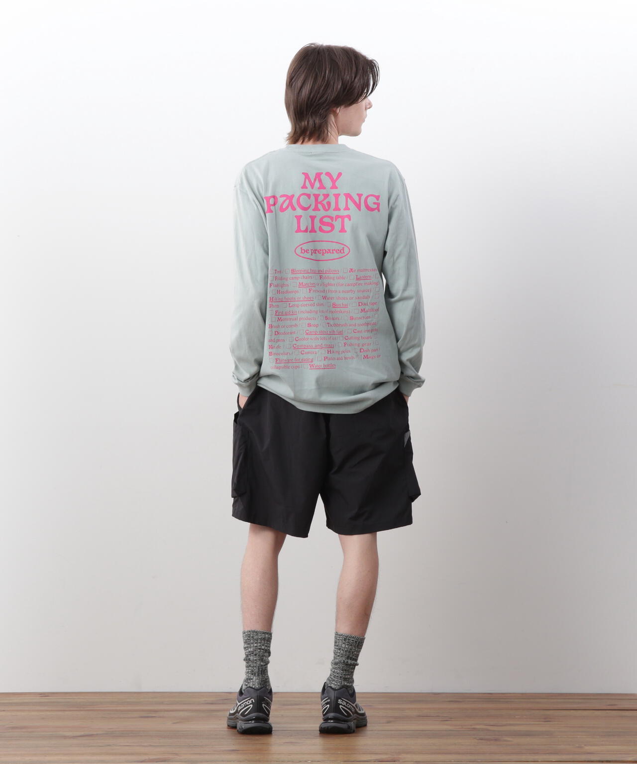 MANASTASH/マナスタッシュ/ L/S TEE BE PREPARED