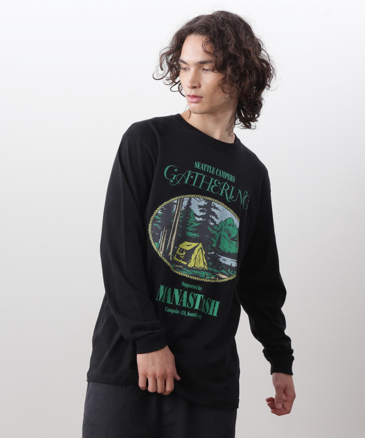 MANASTASH/マナスタッシュ/ L/S TEE CAMPERS GATHERING