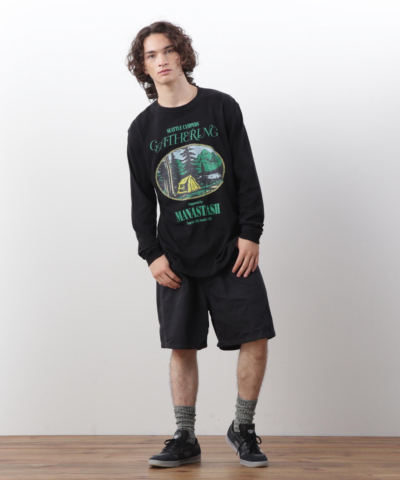 MANASTASH/マナスタッシュ/ L/S TEE CAMPERS GATHERING