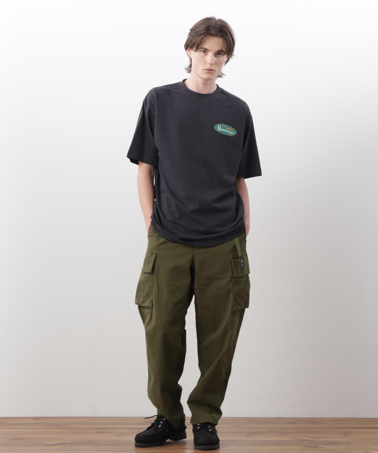 MANASTASH/マナスタッシュ/HEMP TEE ORIGINAL LOGO