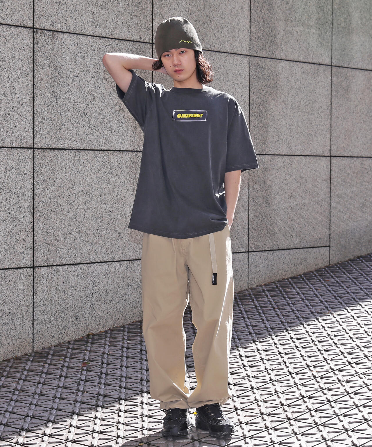 MANASTASH/マナスタッシュ/PUMICE TEE CAUTION!