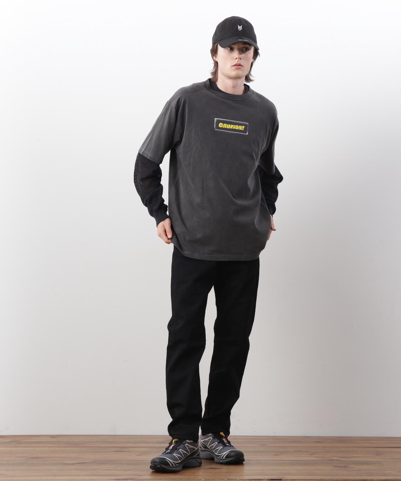 MANASTASH/マナスタッシュ/PUMICE TEE CAUTION!