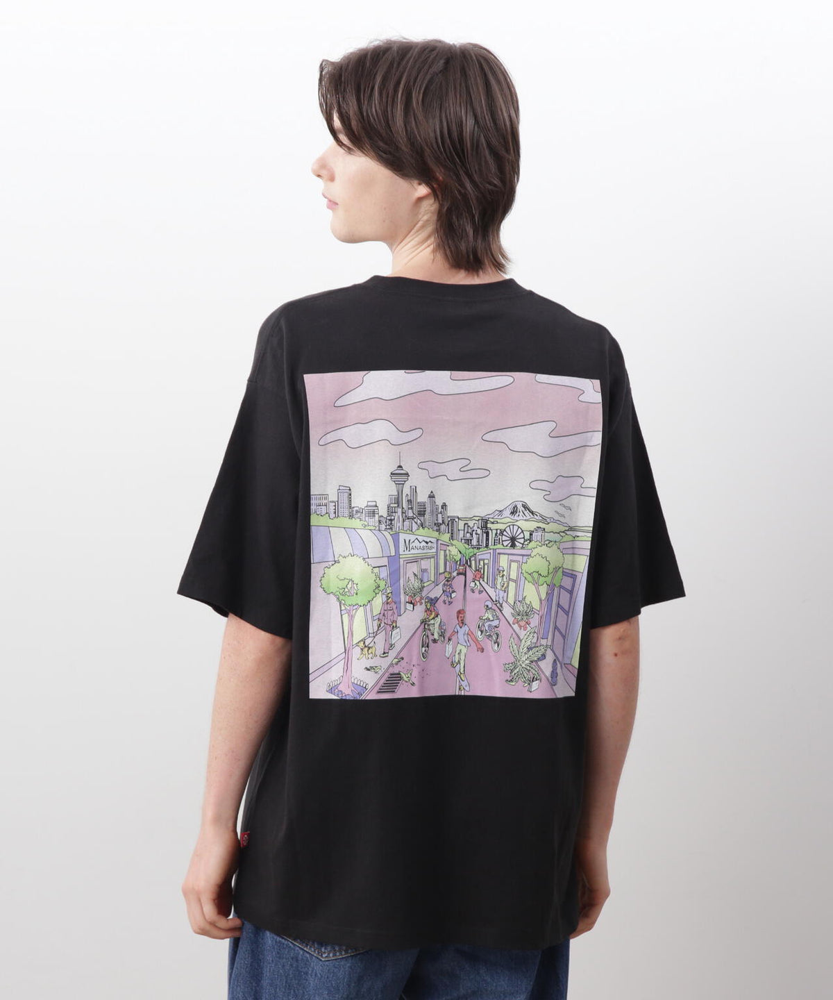MANASTASH/マナスタッシュ/RE:CTN L/S TEE DT SEATTLE