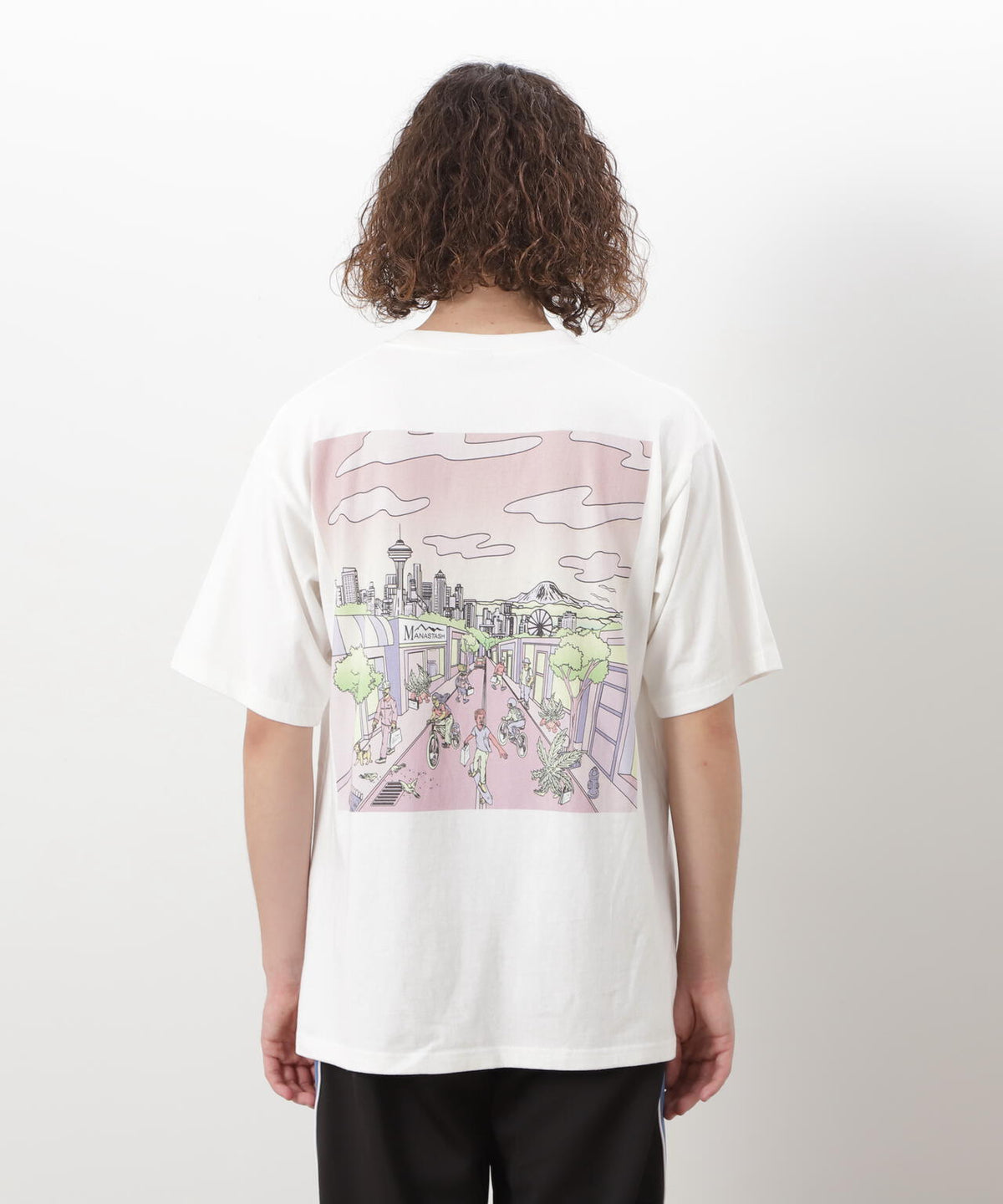 MANASTASH/マナスタッシュ/RE:CTN L/S TEE DT SEATTLE