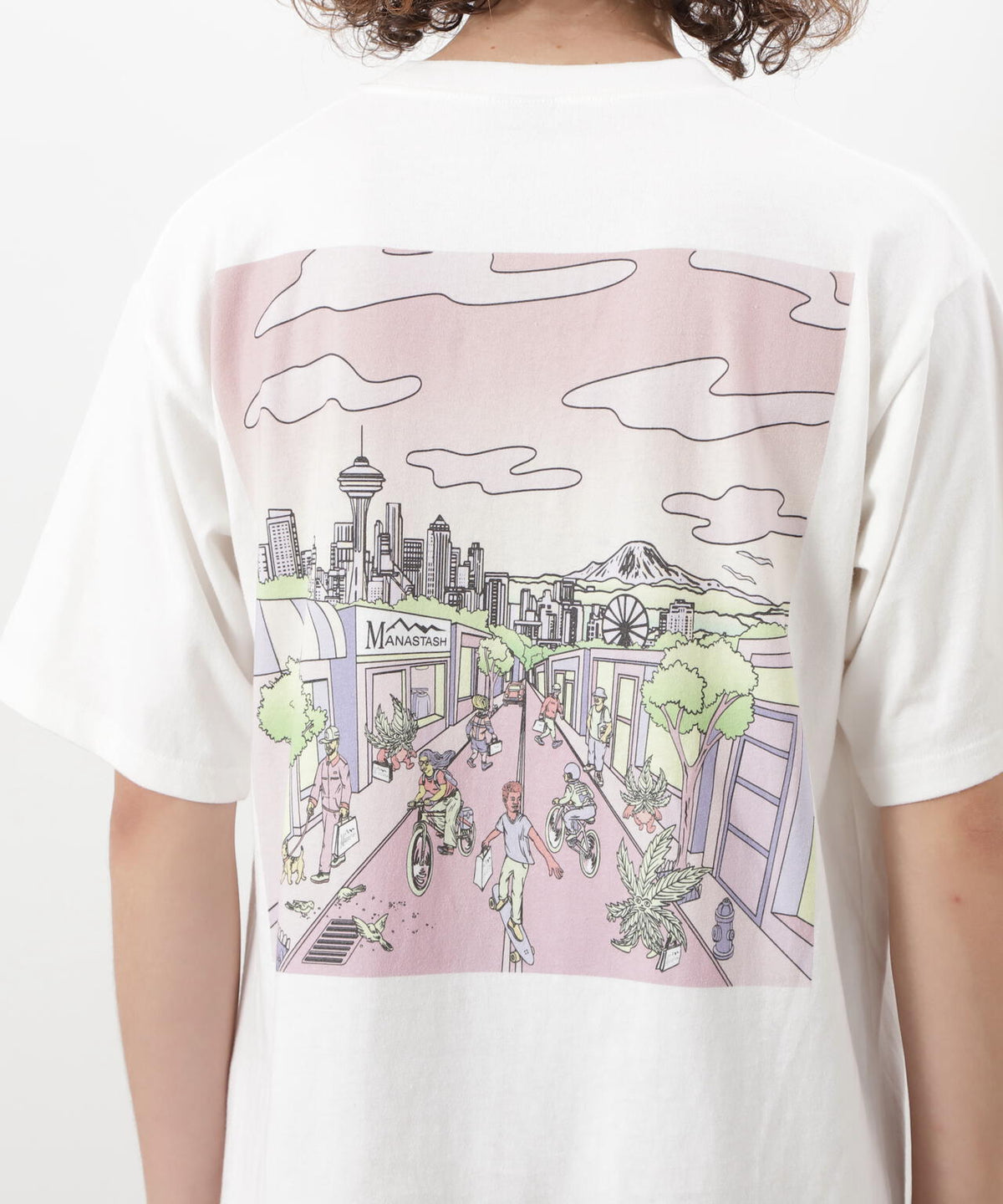 MANASTASH/マナスタッシュ/RE:CTN L/S TEE DT SEATTLE
